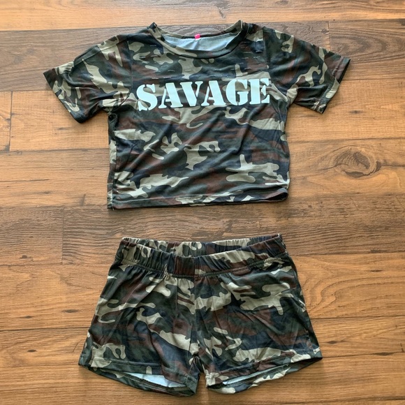 Other - Crop Top Two-Piece Outfit!